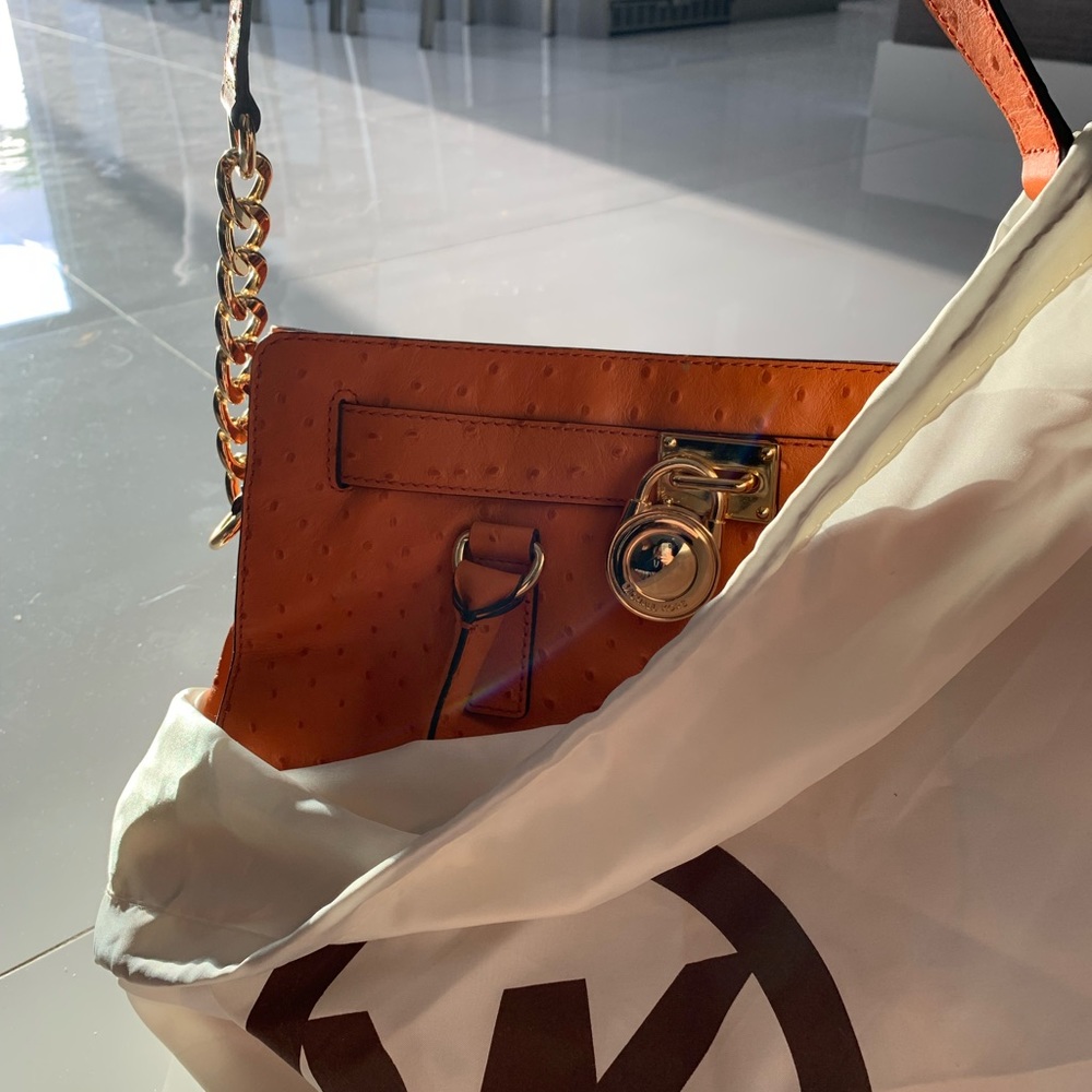 Michael kors leather shoulder purse
